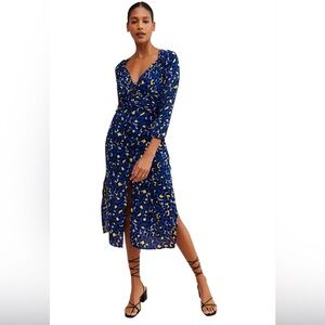 RAHI Leopard Midi Dress Size Small